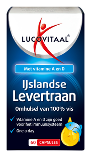 Lucovitaal IJslandse Levertraan Capsules 60CP 