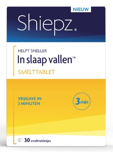 Shiepz Helpt Sneller in Slaap Vallen¹* Smelttabletten 30TB 