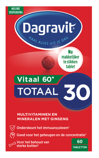 Dagravit Vitaal 60+ Totaal 30 Tabletten 60TB 