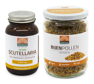 Mattisson HealthStyle - Scutellaria 2500mg en Bijenpollen - 2 Stuks 