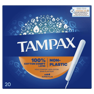 Tampax Super Plus Tampons Met Kartonnen Inbrenghuls 20ST 