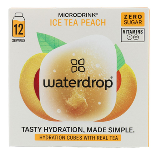 Waterdrop Ice Tea Peach Microdrink Vitamin Hydration Cubes 12ST 