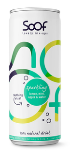 Soof Drink Sparkling Citroen, Munt, Appel & Water 250ML