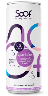 Soof Drink Sparkling Zwarte Bes, Lavendel, Appel & Water 250ML 