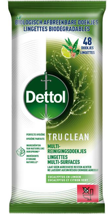 Dettol Tru Clean Eucalyptus & Lime Doekjes 48ST