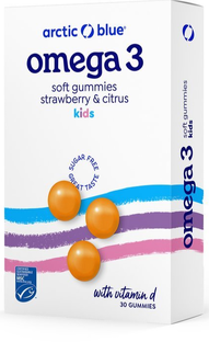 Artic Blue Arctic Blue Omega 3 Soft Gummies Kids - Strawberry Citrus 30ST 