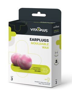 Vitaplus Earplugs Mouldable Wax 3PR 