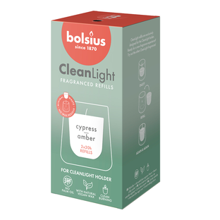 Bolsius Clean Light Fragranced Refills Cypress & Amber 2ST 