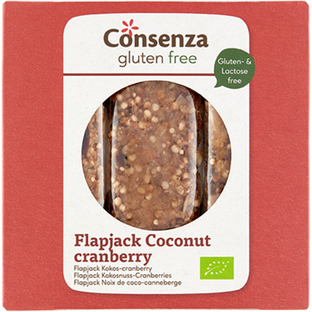 Consenza Flapjack Coconut Cranberry 90GR 