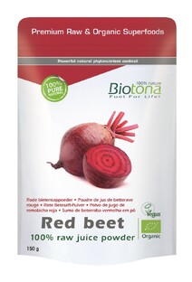 Biotona Red Beet 100% Raw Juice Powder 150GR 