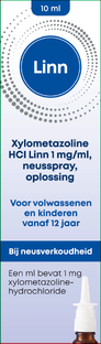 Linn Xylometazoline 1mg/ml Neusspray 10ML 