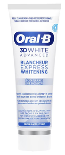 Oral-B 3D White Advanced Express Whitening Fresh Glow Tandpasta 75ML 