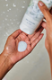 Therme Zen White Lotus Shower Scrub 200ML hand model