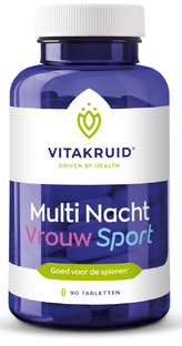 Vitakruid Multi Nacht Vrouw Sport Tabletten 90TB 