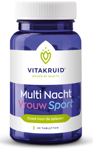 Vitakruid Multi Nacht Vrouw Sport Tabletten 30TB 