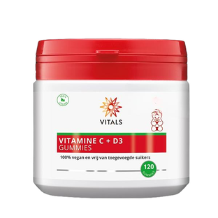 Vitals Vitamine C + D3 Gummies 120ST 