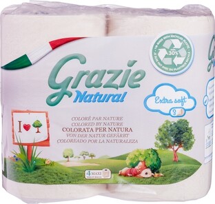 Grazie Natural Grazie EcoNatural Toiletpapier 4ST 