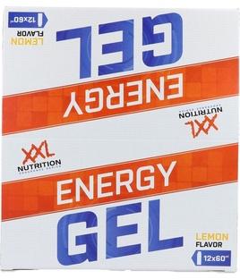 XXL Nutrition Energy Gel Lemon Flavor 12 Pack 720ML 