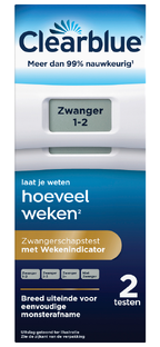 Clearblue Digitale Zwangerschapstest met Wekenindicator 2ST 