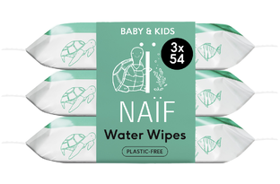 Naif Baby & Kids Water Billendoekjes 3 x 54 stuks 162ST 