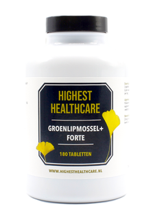 Highest Healthcare Groenlipmossel + Forte Tabletten 180TB 