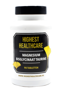 Highest Healthcare Magnesium Bisglycinaat Taurine Tabletten 90TB 