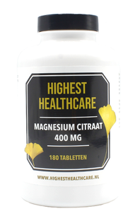 Highest Healthcare Magnesium Citraat 400mg Tabletten 180TB 