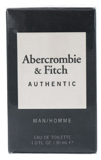 Abercrombie & Fitch Authentic Man Eau de Toilette Spray 30ML 