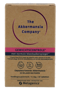 Metagenics Akkermansia Gewichtscontrole 30TB