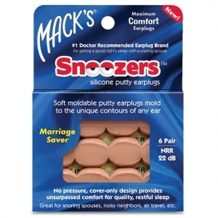 Macks Snoozers Silicone Putty Earplugs 6PR 