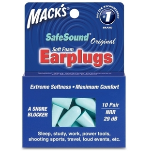 Macks Safesound Foam Earplugs 10PR 