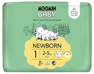 Muumi Moomin Baby Luier maat 1 Newborn 25ST 