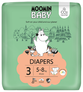 Muumi Moomin Baby Luier Maat 3 Midi 48ST 