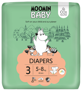 Muumi Moomin Baby Luier Maat 3 Midi 48ST