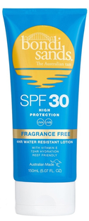 Bondi Sands SPF30 High Protection Fragrance Free Water Resistant Lotion 150ML 