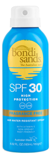 Bondi Sands SPF30 High Protection Fragrance Free Water Resistant Spray 160GR 