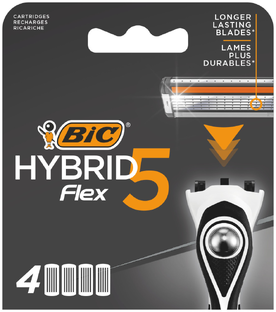 Bic Hybrid Flex 5 - Scheermesjes 4ST 