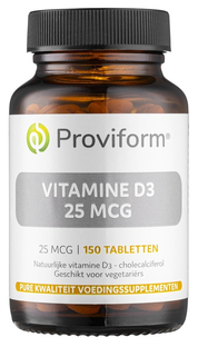 Proviform Vitamine D3 25mcg Tabletten 150TB 