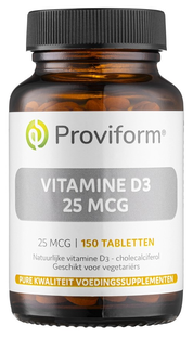 Proviform Vitamine D3 25mcg Tabletten 150TB