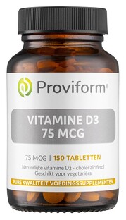 Proviform Vitamine D3 75mcg Tabletten 150TB 