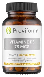 Proviform Vitamine D3 75mcg Tabletten 150TB