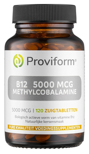 Proviform B12 5000mcg Methylcobalamine Zuigtabletten 120ZTB 