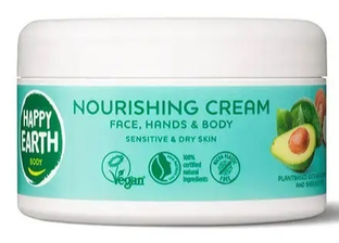 Happy Earth 100% Natural Nourishing Cream 200ML 