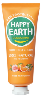 Happy Earth 100% Natural Deo Cream Rose Petitgrain 40ML 