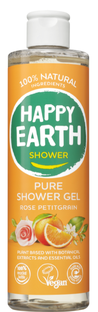 Happy Earth 100% Natural Shower Gel Rose Petitgrain 300ML 