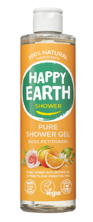 Happy Earth Pure Shower Gel Rose Petitgrain 300ML