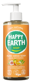 Happy Earth 100% Natural Hand Soap Rose Petitgrain 300ML 