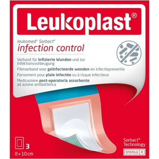 Leukoplast Leukomed Sorbact 8x10cm 3ST 