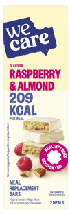 WeCare Meal Replacement Bars Raspberry & Almond 116GR 