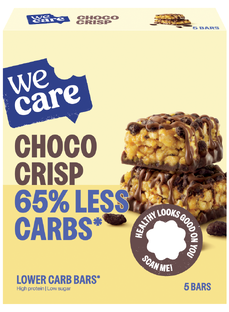 WeCare Low Carb Choco Crisp Bars 150GR 